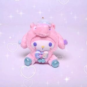 My Melody unicorn-theme plush keychain